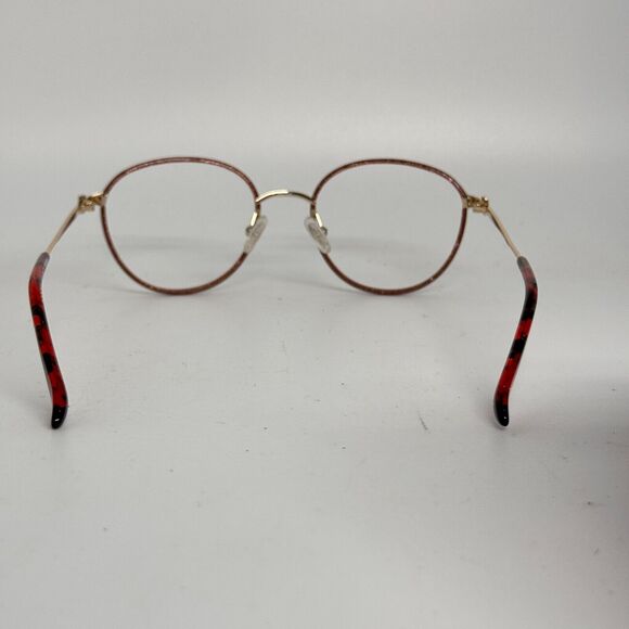 BCBGMAXAZRIA Eyeglasses Frames ADELINA Red Sparkly Round 49-18-135 H16735 - Picture 3 of 7